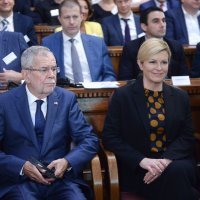Kolinda Grabar Kitarović i Alexander Van der Bellen u HGK