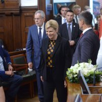 Kolinda Grabar Kitarović i Alexander Van der Bellen u HGK