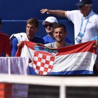 Mate Pavić na tribinama