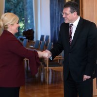 Predsjednica Kolinda Grabar Kitarović primila potpredsjednika Europske komisije za Energetsku uniju Maroša Šefčoviča
