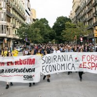 Katalonija, prosvjed u Barceloni