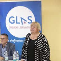 Anka Mrak Taritaš na osnivačkoj skupštini stranke Glas u Splitu
