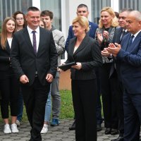Kolinda Grabar-Kitarović na otvaranju privremenog Ureda predsjednice u Slavonskom Brodu