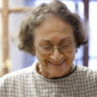 Jadranka Fatur u ateljeu u Jakovlju