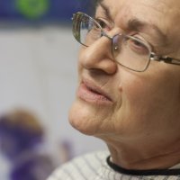 Jadranka Fatur u ateljeu u Jakovlju