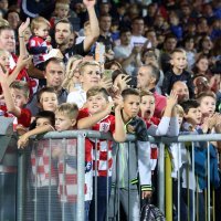 Trening hrvatske nogometne reprezentacije na Rujevici