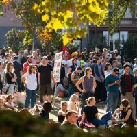 Prosvjed protiv desnice u Frankfurtu