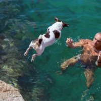 Carmelo i njegov psić Titti