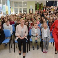 Predsjednica Kolinda Grabar Kitarović u OŠ Vladimira Nazora u Virovitici