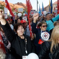 Prosvjed sindikata pod nazivom Doživi mirovinu - i tebe se tiče