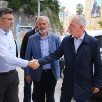Premijer Andrej Plenković, Ante Sanader i gradonačelnik Andro Krstulović