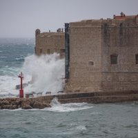 Olujno jugo u Dubrovniku