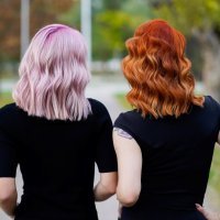 Cotton Candy Pink i Bronze Orange