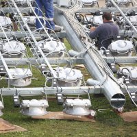 Velika Gorica: Postavljanje reflektora na gradski stadion NK Gorica