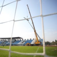 Velika Gorica: Postavljanje reflektora na gradski stadion NK Gorica