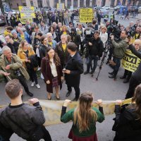 Ispred ureda Hrvatskih šuma održan prosvjed Živog zida