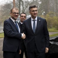 Juha Sipila i Andrej Plenković
