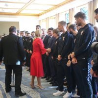 Kolinda Grabar Kitarović, Davor Šuker, Zlatko Dalić, Luka Modrić