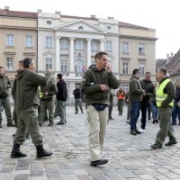 Prosvjed pirotehničara na Trgu svetog Marka