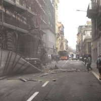 Rušenje skele u Rijeci