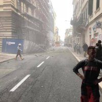 Rušenje skele u Rijeci