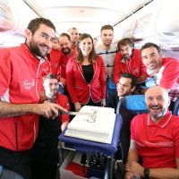 Zlatni tenisači u avionu na putu prema Zagrebu