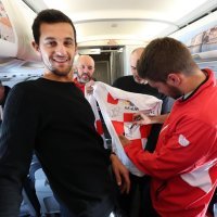 Zlatni tenisači u avionu na putu prema Zagrebu