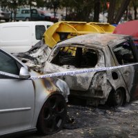 Izgorjeli automobili u Splitu