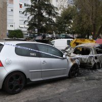 Izgorjeli automobili u Splitu
