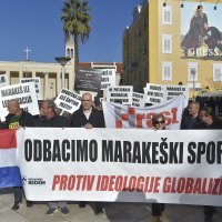 Prosvjedni hod protiv Marakeškog sporazuma