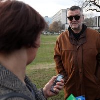 Prosvjed prije svečanosti otkrivanja spomenika Franji Tuđmanu