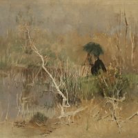 Slikar u bari, oko 1878.