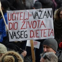 Prosvjed nastavnika 'Za sigurnu školu'