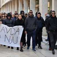 Prosvjed protiv puštanja na slobodu Darka Kovačevića Daruvarca