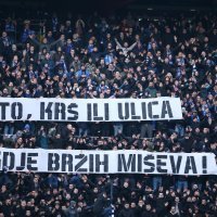 Atmosfera na utakmici između Dinama i Hajduka