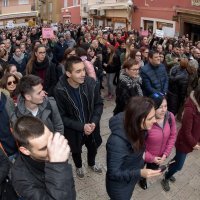 Prosvjed u Zadru protiv puštanja Darka Kovačevića na slobodu