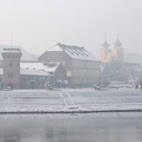 Osijek: Ponekad se iznad Drave kroz maglu probije sunce