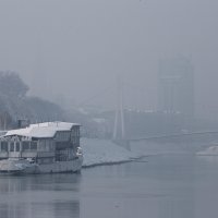 Osijek: Ponekad se iznad Drave kroz maglu probije sunce