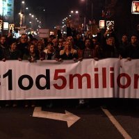 Više od trideset tisuća Beograđana na prosvjedu protiv nasilja