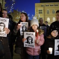 Prosvjed potpore roditeljima Davida Dragičevića ubijenog u Banja Luci