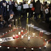 Prosvjed potpore roditeljima Davida Dragičevića ubijenog u Banja Luci