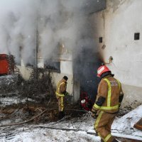 Na Eko imanju Željka Mavrovića u Sloboštini kod Požege izbio požar