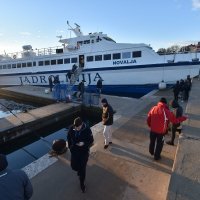 Katamaran 'Novalja' se nasukao na lukobran zadarske luke