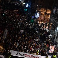 Beograd: Šesti prosvjed građana "Stop krvavim košuljama" i "Jedan od pet miliona"