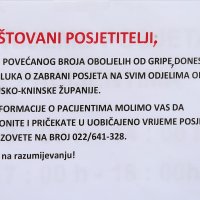 Šibenska bolnica zabranila posjete svim odjelima zbog sezone gripe