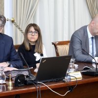 Andrej Plenković, Tomislav Tolušić, Predrag Štromar