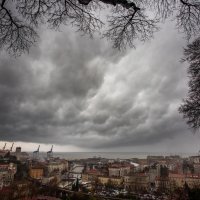 Kišovito i tmurno vrijeme nad Rijekom