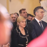 Dubrovnik: Predsjednica i premijer na misi u katedrali Velike Gospe