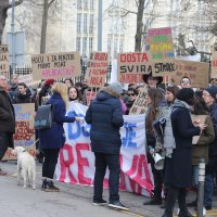 Prosvjed pred Ministarstvom kulture