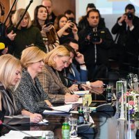 Predsjednica Kolinda Grabar Kitarović u gradskoj upravi Zagreba